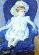 Mary Cassatt Elsie in a Blue Chair Spain oil painting reproduction
